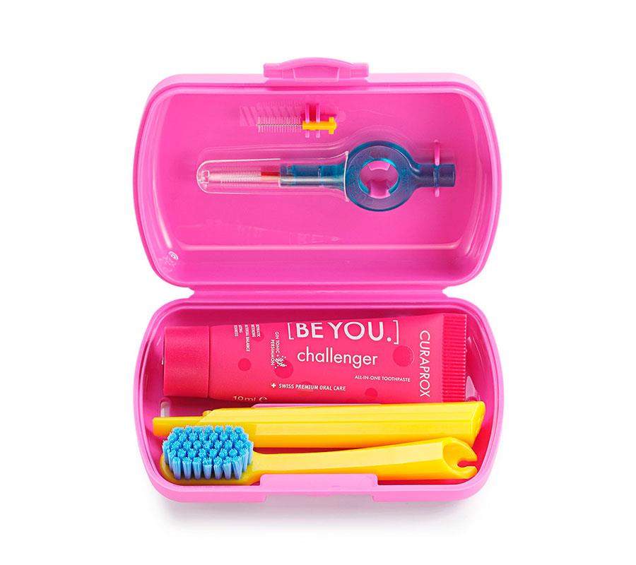 Дорожный набор BE YOU: Be you yellow 10 мл, CPS prime 07, CPS prime 09, UHS 409, малиновый бокс