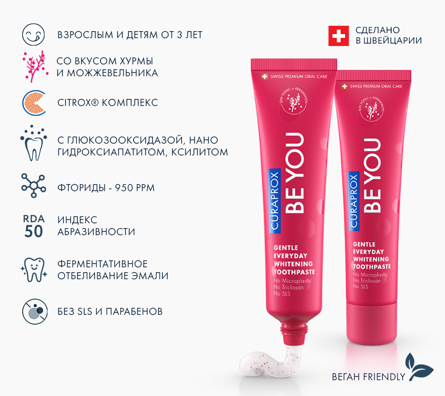 Зубная паста BE YOU, Первооткрыватель, 60 мл