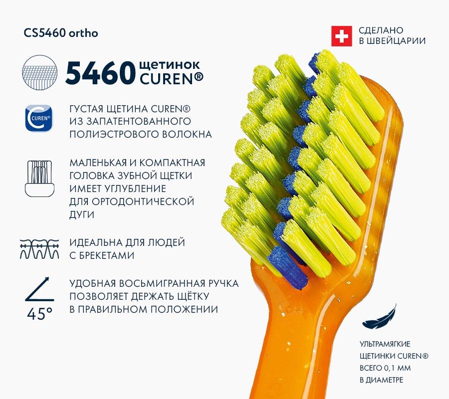 Зубная щетка ортодонтическая с углублением